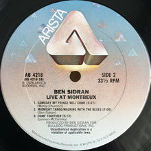 Laden Sie das Bild in den Galerie-Viewer, Ben Sidran : Live At Montreux (LP, Album, Ter)
