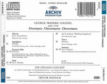 Charger l&#39;image dans la galerie, Handel* / The English Concert, Trevor Pinnock : Overtures (Agrippina • Alceste • Il Pastor Fido • Samson • Saul • Teseo) (CD, Album)
