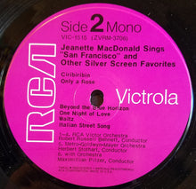 Laden Sie das Bild in den Galerie-Viewer, Jeanette MacDonald : Jeanette MacDonald Sings San Francisco And Other Silver Screen Favorites (LP, Comp, Mono)
