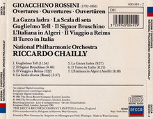 Load image into Gallery viewer, Rossini*, National Philharmonic Orchestra, Chailly* : 7 Overtures (CD, Album, RE)
