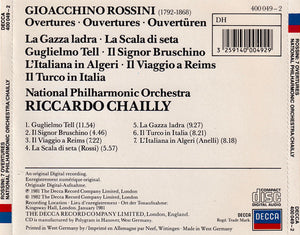 Rossini*, National Philharmonic Orchestra, Chailly* : 7 Overtures (CD, Album, RE)