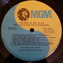Load image into Gallery viewer, Mel Tillis And The Statesiders (2) : The Best Of Mel Tillis And The Statesiders (LP, Comp, Club)
