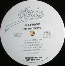 Load image into Gallery viewer, Heatwave : Hot Property (LP, Album, Promo, San)
