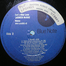 Charger l'image dans la galerie, Carmen McRae : Can't Hide Love (LP, Album, Res)

