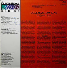 Laden Sie das Bild in den Galerie-Viewer, Coleman Hawkins : Body And Soul (LP, Album, Mono)
