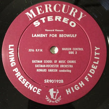 Laden Sie das Bild in den Galerie-Viewer, Howard Hanson, Eastman-Rochester Orchestra, Eastman School Of Music Chorus : Symphony No. 2, Op. 30 "Romantic" / The Lament For Beowulf (LP, Album)
