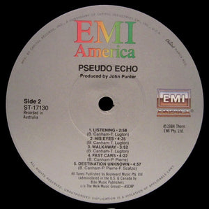 Pseudo Echo : Pseudo Echo (LP, Album, Jac)