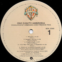 Charger l'image dans la galerie, Ambrosia (2) : One Eighty (LP, Album, Jac)

