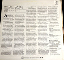 Charger l&#39;image dans la galerie, Haydn* - Pittsburgh Symphony Orchestra / André Previn : Symphony No. 94 In G &quot;Surprise&quot;, Symphony No. 104 In D &quot;London&quot; (LP, Album)
