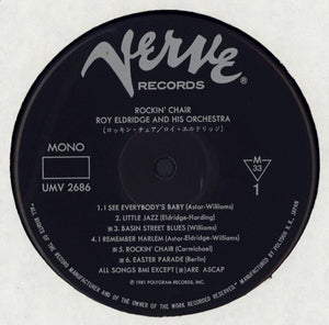 Roy Eldridge And His Orchestra : Rockin' Chair (LP, Album, Mono, RE)