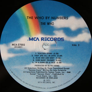 The Who : The Who By Numbers (LP, Album, RE, Pin)