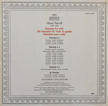 Load image into Gallery viewer, Henry Purcell - Ulsamer-Collegium* : Fantasias For Viols · Die Fantasien Für Viole Da Gamba · Fantaisies Pour Violes (LP)
