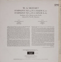 Laden Sie das Bild in den Galerie-Viewer, Mozart*, Academy Of St. Martin-in-the-Fields* Directed By Neville Marriner* : Symphony No. 29 In A Major K. 201 / Symphony No. 25 In G Minor K. 183 (LP)
