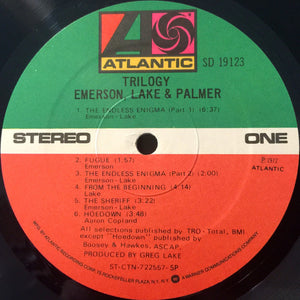 Emerson, Lake & Palmer : Trilogy (LP, Album, RE, Spe)