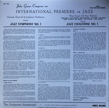 Laden Sie das Bild in den Galerie-Viewer, John Graas : International Premiere In Jazz (LP, Album, Mono, RE)
