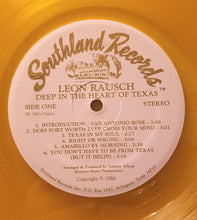 Laden Sie das Bild in den Galerie-Viewer, Leon Rausch : Deep In The Heart Of Texas (LP, Gol)
