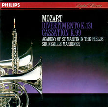 Laden Sie das Bild in den Galerie-Viewer, Wolfgang Amadeus Mozart - The Academy Of St. Martin-in-the-Fields, Sir Neville Marriner : Divertimento K.131 / Cassation K.99 (CD, Album)
