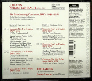 J.S. Bach*, Tafelmusik*, Jeanne Lamon : Brandenburg Concertos Nos. 1 - 6 (2xCD, Album, SBM)