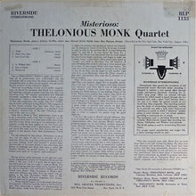 Load image into Gallery viewer, Thelonious Monk Quartet* : Misterioso (LP, Album, RP)
