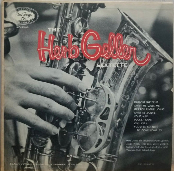 The Herb Geller Sextette* : The Herb Geller Sextette (LP, Album, Mono, Dee)