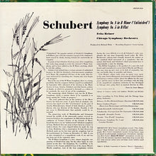 Charger l&#39;image dans la galerie, Reiner* / Chicago Symphony*, Schubert* :  Unfinished And Symphony No. 5 (LP, Album, Mono)
