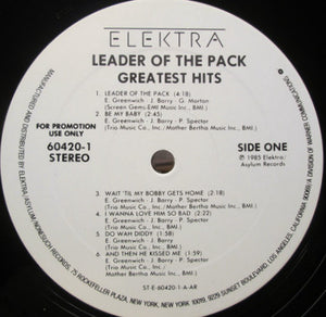 Various : Greatest Hits From Leader Of The Pack (Original Broadway Cast) (LP, Promo)