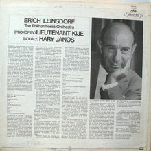Charger l&#39;image dans la galerie, Erich Leinsdorf / Philharmonia Orchestra : Prokofiev - Lieutenant Kije / Kodaly - Hary Janos  (LP, Album, RE)

