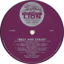 Charger l&#39;image dans la galerie, Billy Eckstine And Sarah Vaughan : Billy &amp; Sarah (LP, Album, Comp, Mono)

