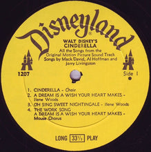 Laden Sie das Bild in den Galerie-Viewer, Various : Walt Disney&#39;s Cinderella (LP, Album, RE)
