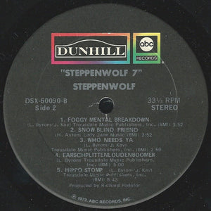 Steppenwolf : Steppenwolf 7 (LP, Album, RE, RP, TSM)