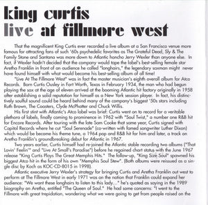 King Curtis : Live At Fillmore West (CD, Album, RE)