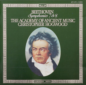Beethoven* - The Academy Of Ancient Music / Christopher Hogwood : Symphonies 7 & 8 (CD, Album)