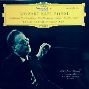 Mozart* ‧ Bohm*, Berliner Philharmoniker : Symphonien Nr. 35 "Haffner" / Nr. 32 G-dur (in G Major) / Nr. 38 "Prager" (LP, RP)