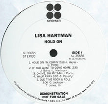 Load image into Gallery viewer, Lisa Hartman : Hold On (LP, Album, Promo)
