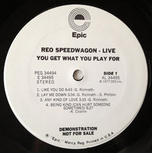 Load image into Gallery viewer, REO Speedwagon : You Get What You Play For (2xLP, Album, Promo, Gat)
