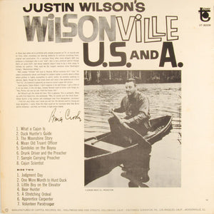 Justin Wilson : Justin Wilson's Wilsonville U.S. And A. (LP)