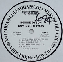 Laden Sie das Bild in den Galerie-Viewer, Ronnie Dyson : Love In All Flavors (LP, Album, Promo)
