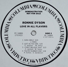 Laden Sie das Bild in den Galerie-Viewer, Ronnie Dyson : Love In All Flavors (LP, Album, Promo)
