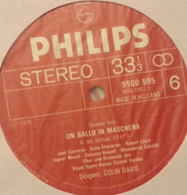 Load image into Gallery viewer, Verdi*, Caballé*, Carreras*, Payne*, Wixell*, Orchestra* And Chorus Of The Royal Opera House, Covent Garden, Colin Davis* : Un Ballo In Maschera (Box + 3xLP, Album)
