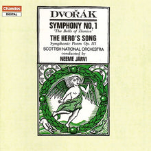 Load image into Gallery viewer, Dvořák* / Scottish National Orchestra* Conducted By Neeme Järvi : Symphony No. 1 &#39; The Bells Of Zlonice&#39; - The Hero&#39;s Song Symphonic Poem Op. 111 (CD, Album)
