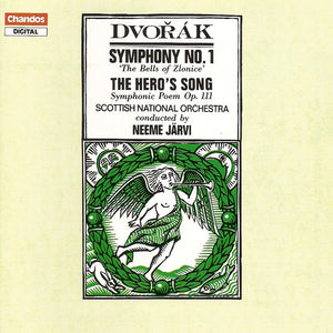 Dvořák* / Scottish National Orchestra* Conducted By Neeme Järvi : Symphony No. 1 ' The Bells Of Zlonice' - The Hero's Song Symphonic Poem Op. 111 (CD, Album)