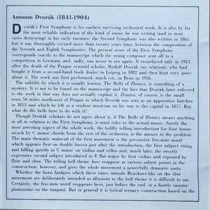 Dvořák* / Scottish National Orchestra* Conducted By Neeme Järvi : Symphony No. 1 ' The Bells Of Zlonice' - The Hero's Song Symphonic Poem Op. 111 (CD, Album)