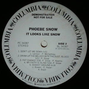 Phoebe Snow : It Looks Like Snow  (LP, Album, Promo)