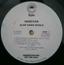 Load image into Gallery viewer, Donovan : Slow Down World (LP, Album, Promo)
