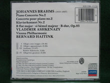 Charger l&#39;image dans la galerie, Brahms*, Vladimir Ashkenazy, Vienna Philharmonic*, Bernard Haitink : Piano Concerto No. 2 (CD)
