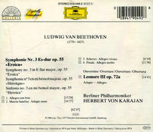 Laden Sie das Bild in den Galerie-Viewer, Ludwig van Beethoven – Berlin Philharmonic Orchestra*, Herbert von Karajan : Symphony No. 3 “Eroica” / Overture: “Leonore III” (CD, Comp, RM)
