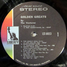 Laden Sie das Bild in den Galerie-Viewer, The Ventures : Golden Greats By The Ventures (LP, Comp, RP, Res)
