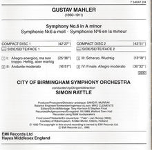 Charger l&#39;image dans la galerie, Gustav Mahler – City Of Birmingham Symphony Orchestra, Sir Simon Rattle : Symphonie No. 6 (2xCD, Album)
