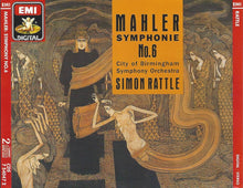 Charger l&#39;image dans la galerie, Gustav Mahler – City Of Birmingham Symphony Orchestra, Sir Simon Rattle : Symphonie No. 6 (2xCD, Album)
