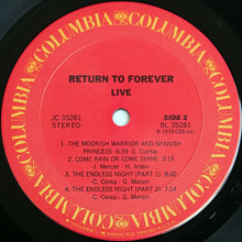 Laden Sie das Bild in den Galerie-Viewer, Return To Forever : Live (LP, Album)
